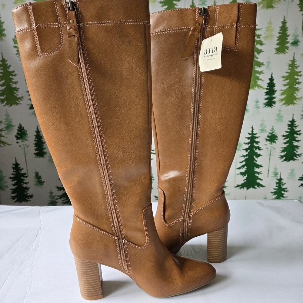 a.n.a Ludwig Stacked Heel Dress Boots